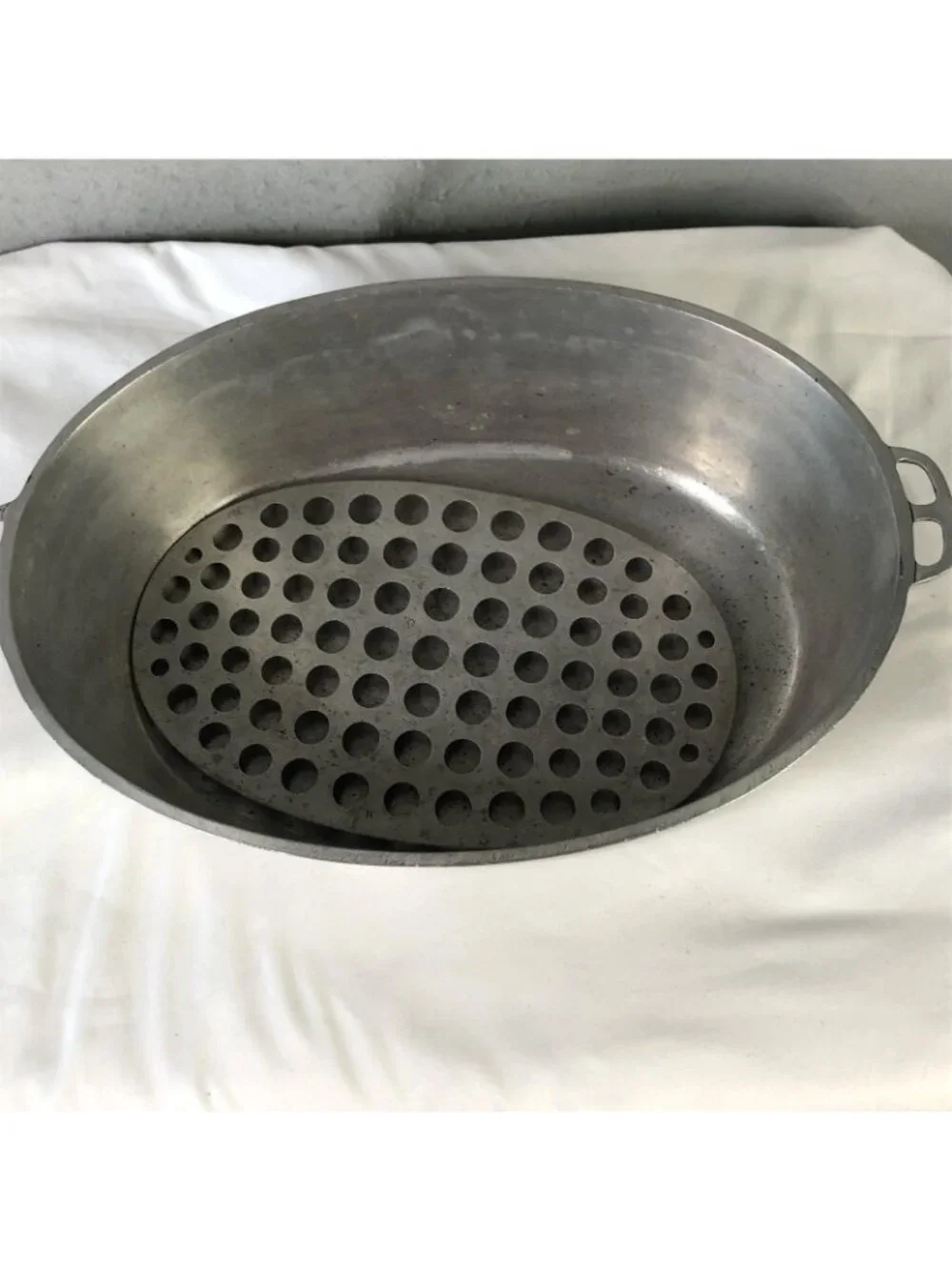 Vintage Wagner Ware Sidney O Oval Roaster 267 Aluminum Roasting Tray Lid Rack
